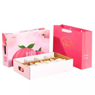 Tấm tôn Hộp đóng gói trái cây Varnishing Apple Hộp đóng gói