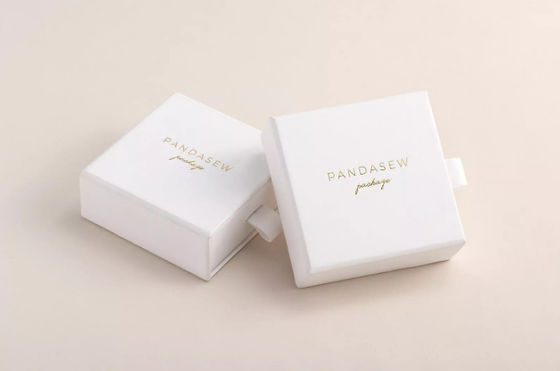 PandaSew Vòng đeo tay Trang sức Hộp Bao bì Deboss Giấy bìa cứng