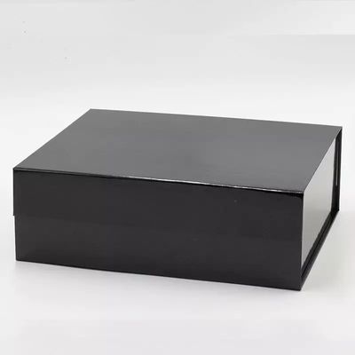 Hộp đựng quần áo Deboss Hộp quà tặng từ tính màu đen có thể phân hủy sinh học SGS