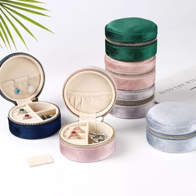 ODM Hộp đựng đồ trang sức nhỏ cầm tay Khuyên tai Da PU chống dầu mỡ
