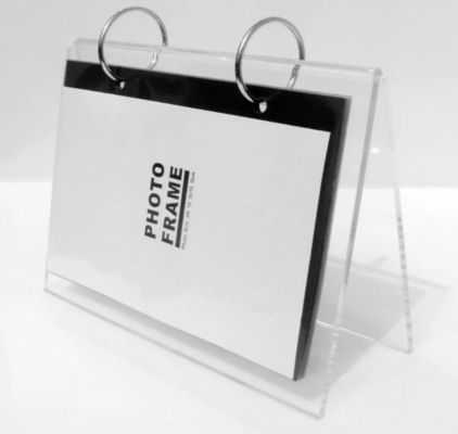 Giá trưng bày lịch acrylic trong suốt tùy chỉnh Khung ảnh hai mặt
