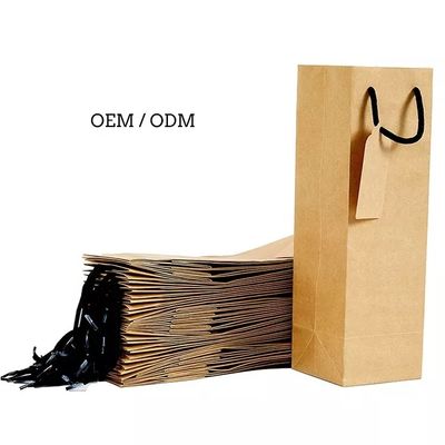 Hộp đóng gói các tông có thương hiệu Rượu Whisky Rượu Chai rượu Túi quà tặng có tay cầm