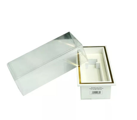 Hộp đóng gói quà tặng in tùy chỉnh thủ công Mỹ phẩm Hộp nhựa trong suốt có thể gập lại