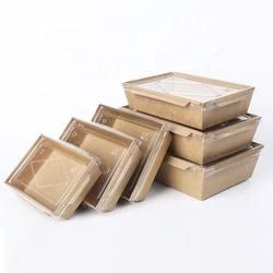 Takeaway Hộp đóng gói thực phẩm tùy chỉnh / Hộp thực phẩm giấy kraft ODM FSC