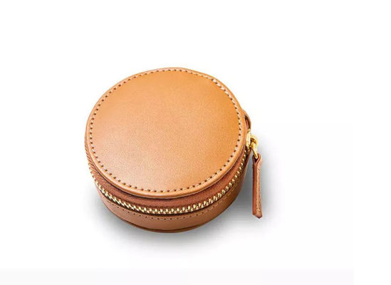 Hộp da PU tối giản Hộp trang sức nhỏ QC QC có dây kéo Deboss