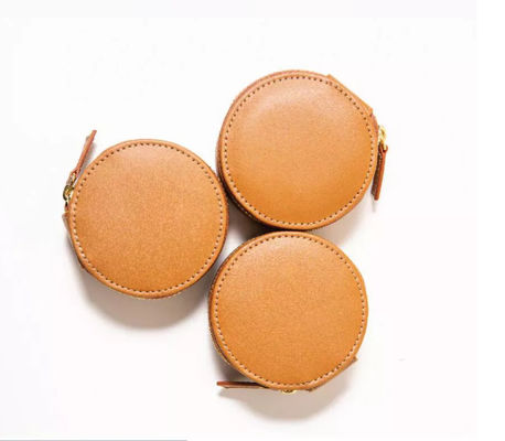 Hộp da PU tối giản Hộp trang sức nhỏ QC QC có dây kéo Deboss