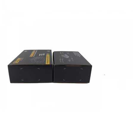 Hộp các tông sóng màu đen Hộp vận chuyển nhỏ Debossing ISO9001