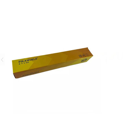 Gấp hộp bao bì có thể phân hủy được Tấm dập nổi hộp giấy màu vàng