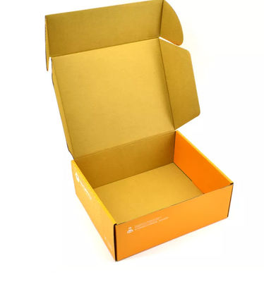 CMYK Phụ tùng ô tô Bao bì Hộp giấy Varnishing Orange Custom LOGO BSCI