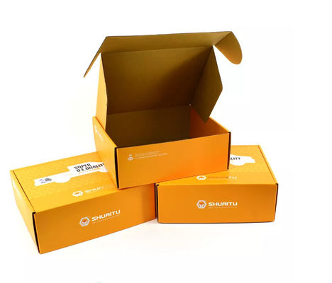 CMYK Phụ tùng ô tô Bao bì Hộp giấy Varnishing Orange Custom LOGO BSCI
