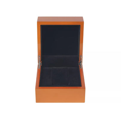 Hộp đựng đồng hồ đeo tay có độ bóng cao Bản lề Hộp đựng đồng hồ bằng gỗ kim loại