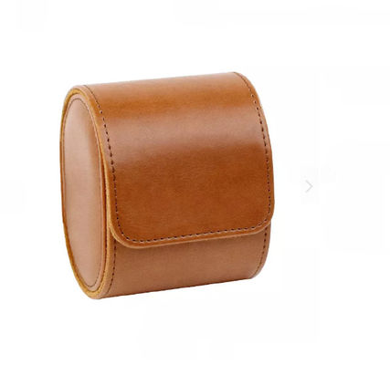 Hộp đóng gói đồng hồ đeo tay bằng da PU Logo tùy chỉnh 3,9 * 3,2 * 2,7 in
