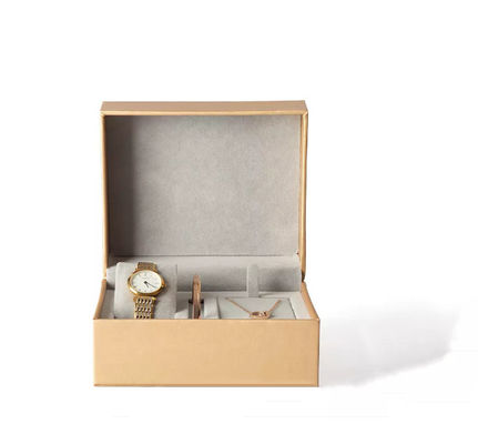 Hộp đóng gói đồng hồ đeo tay Ruizhuo Nhung cao cấp 15*13*7.6cm