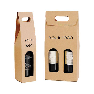 Đánh bóng chai rượu Hộp quà tặng Lớp phủ UV Hộp rượu in tùy chỉnh