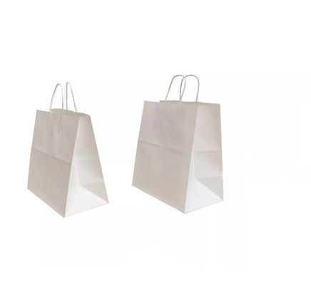 Túi xách giấy kraft di động Takeaway Mua sắm túi quà tặng Bao bì ODM