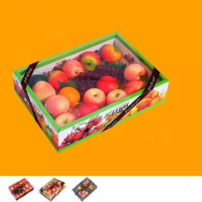 Hộp bao bì trái cây các tông sang trọng ISO có nắp trong suốt