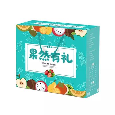 Hộp các tông trái cây và rau tùy chỉnh hình chữ nhật