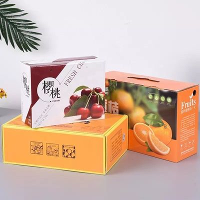 Vật liệu tái chế Hộp đóng gói trái cây Hộp các tông vận chuyển trái cây