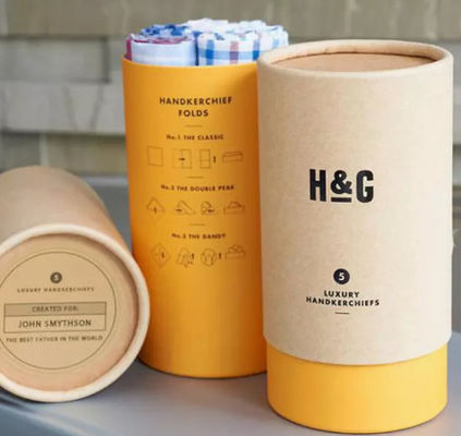 Xi lanh bao bì các tông tái chế Hộp ống giấy kraft 600GSM 900GSM