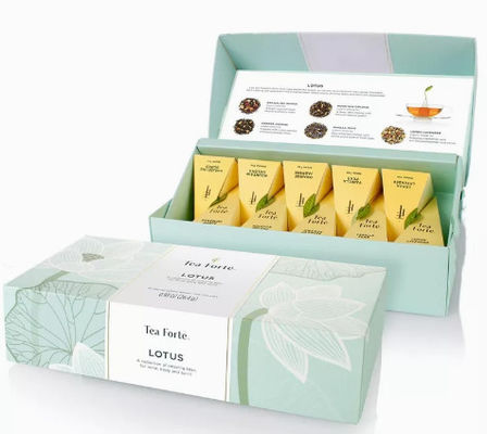Handmade Ivory Board Tea Bao bì các tông Màu CMYK Logo tùy chỉnh