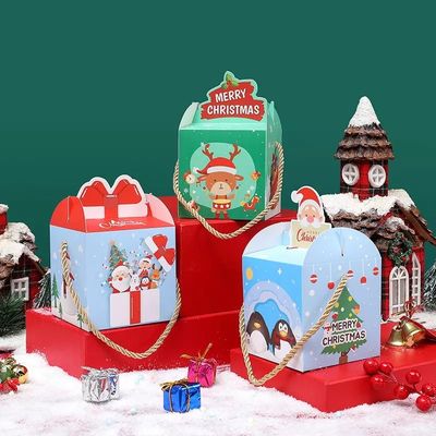 Hộp quà kẹo ngày lễ bằng bìa cứng sang trọng 10 * 10 * 10cm Nhiều màu