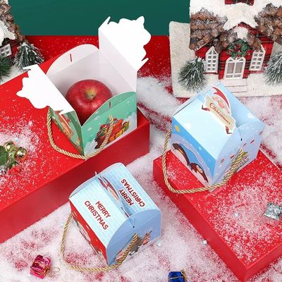 Hộp quà kẹo ngày lễ bằng bìa cứng sang trọng 10 * 10 * 10cm Nhiều màu