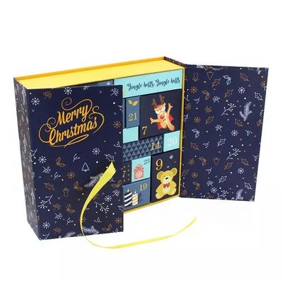 Hộp quà tặng các tông hình chữ nhật Giáng sinh OEM ODM Hộp lịch Advent