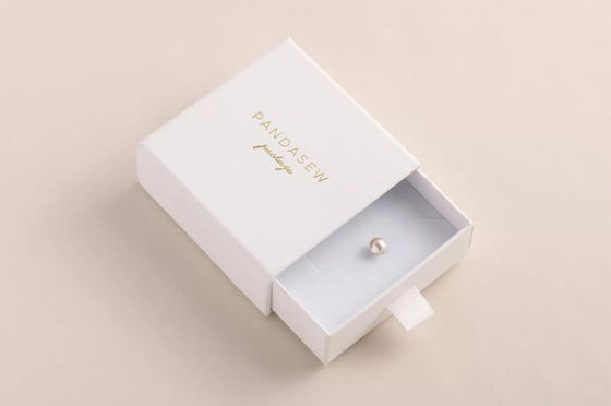 PandaSew Vòng đeo tay Trang sức Hộp Bao bì Deboss Giấy bìa cứng