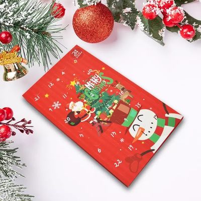 Đếm ngược Hộp quà tặng bất ngờ bằng bìa cứng Giáng sinh được chứng nhận ISO