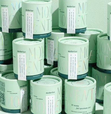 Cấu trúc cơ sở và nắp bao bì xi lanh các tông có thể tái chế 100%