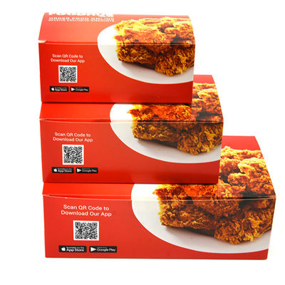 Takeaway Hộp đóng gói thực phẩm tùy chỉnh Hộp gà rán có thể tái chế SGS