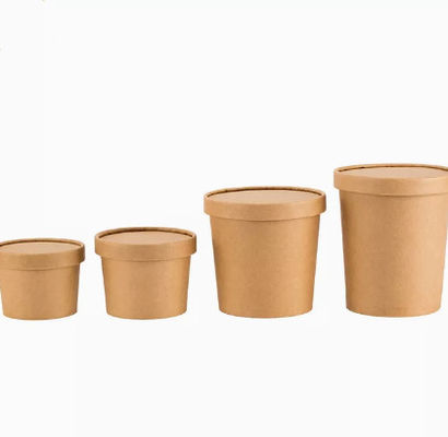 Hộp Bao Bì Giấy Kraft Dùng Một Lần Flexo Chống Thấm Mỡ Hộp Ăn Trưa Mang Đi